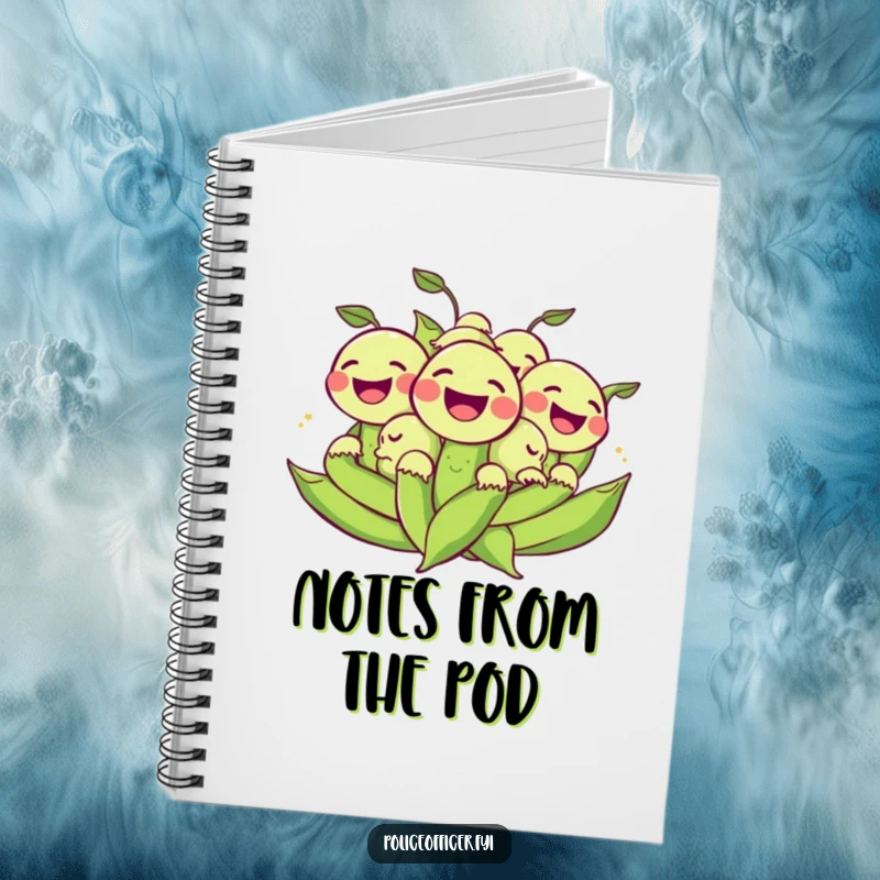 Funny Notebook: A cheerful bunch of peas laughing as they roll, hilariously inspiring creative thoughts and joyful note-taking.