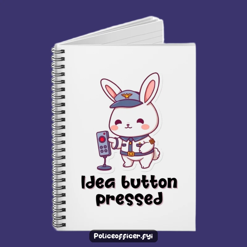 Funny Rabbit Uniform Notebook: Playful Presser, Ideal Funny Gift!