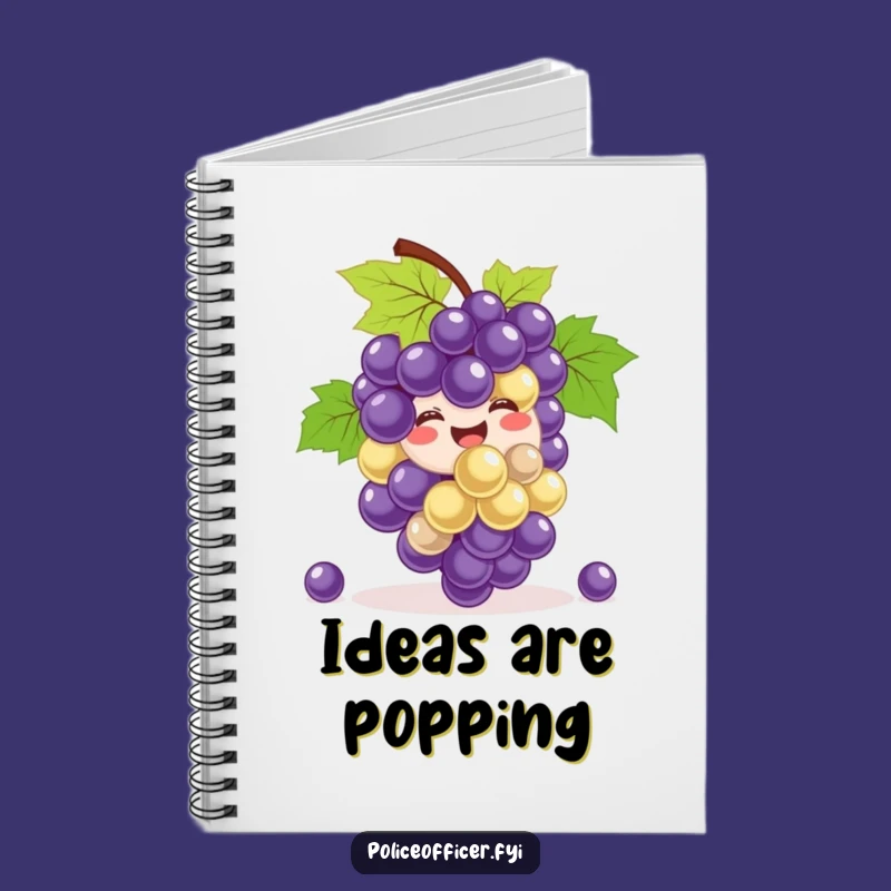 Funny Grapes Notebook: Jot Down Ideas with Hilarious Bouncing Fun!