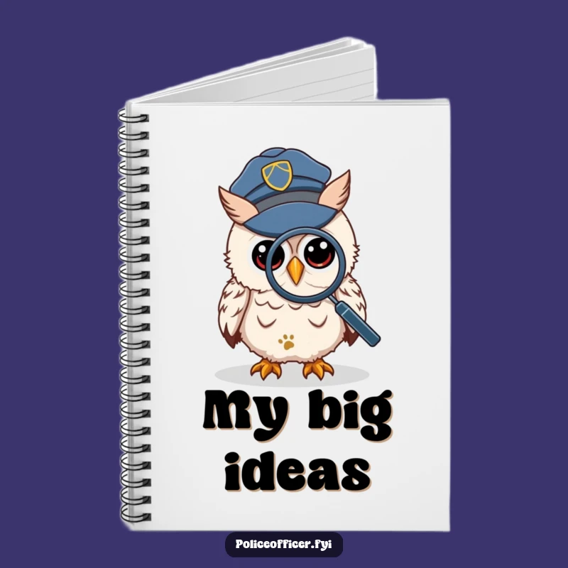 Funny Wise Owl Detective Notebook - Mystery Notes for Clever Ideas