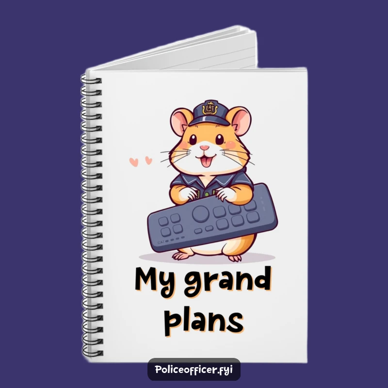 Funny Hamster Police Notebook: Remote Control Notes, a Hilarious Journal
