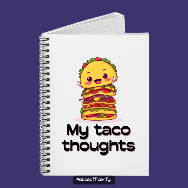 Funny Taco Balancing Notebook: Jot Down Ideas with Hilarious Foodie Flair