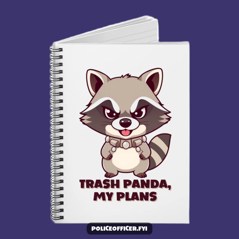 Funny Raccoon Notebook - Jot Down Mischief with a Smirk
