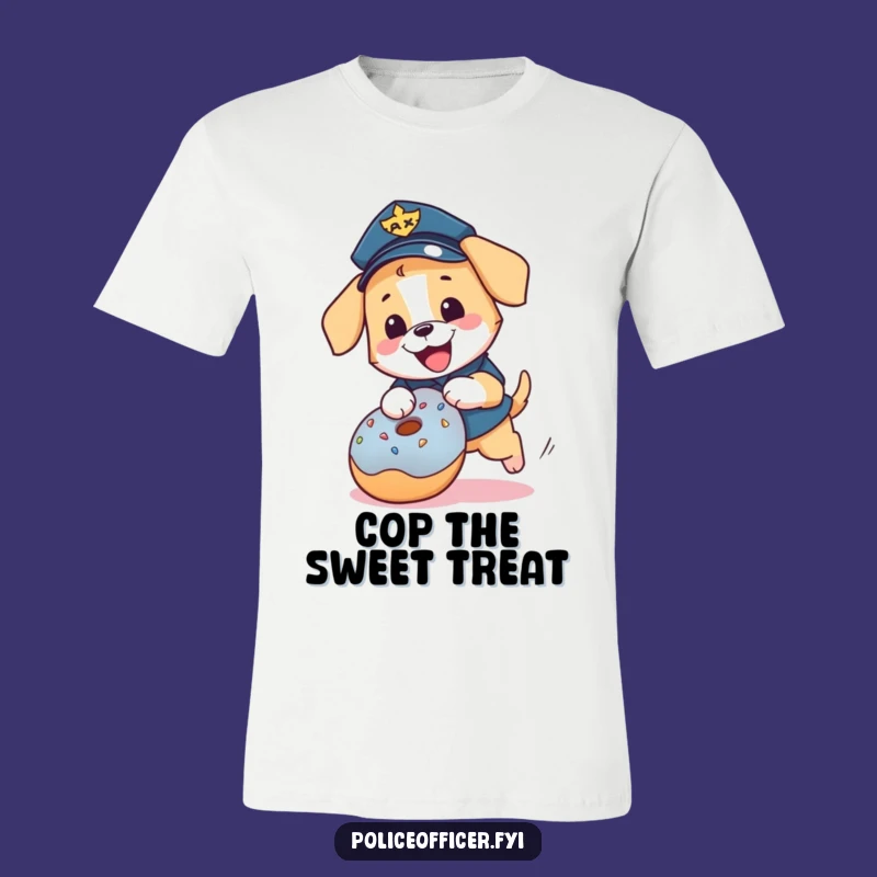 Funny Puppy Cop T-Shirt: Embrace the Chase in This Hilarious Tee