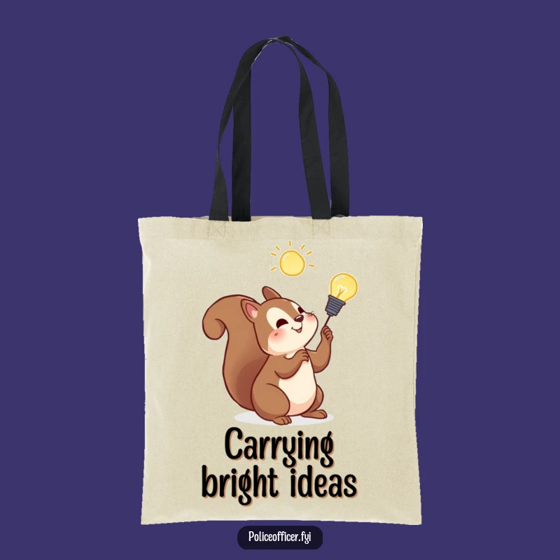 Funny Squirrel Tote Bag: Carry Your Bright Ideas Everywhere