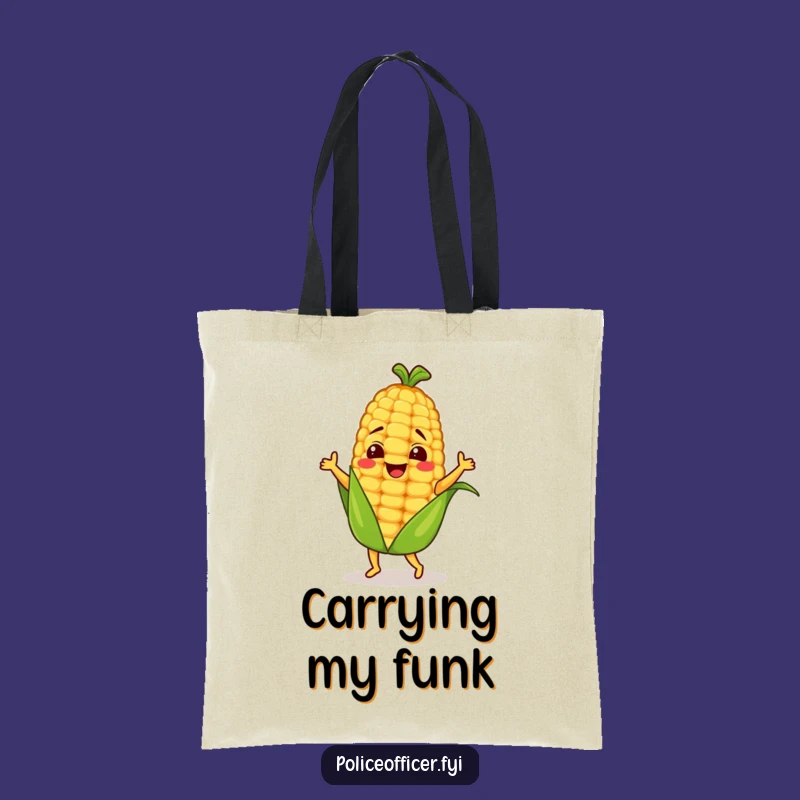 Funny Dancing Corn Cob Tote Bag - Carry Your Laughs in Style