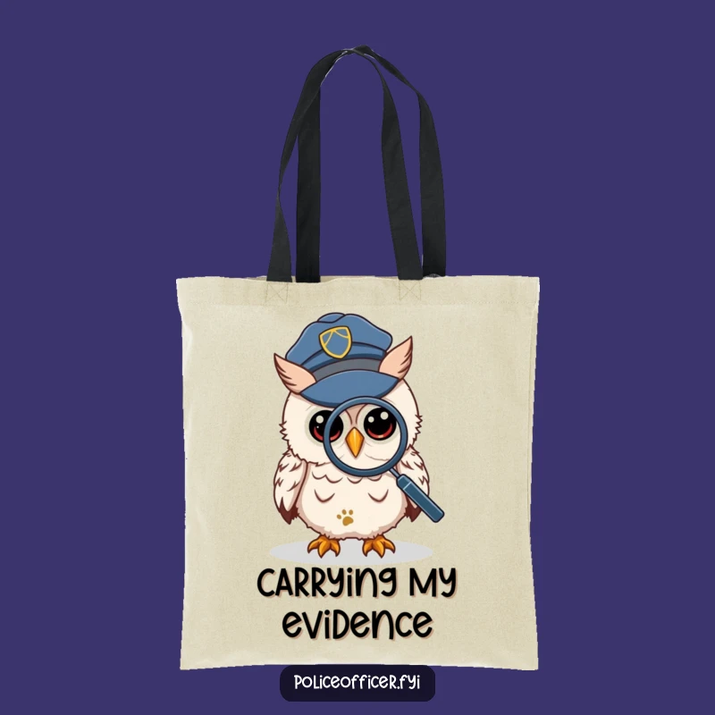 Funny Wise Owl Detective Tote Bag - Mystery Style for Everyday Sleuthing