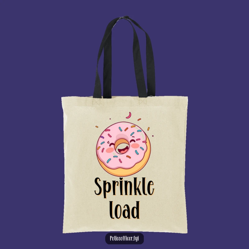 Funny Donut Sprinkle Tote Bag: Carry Your Treats and Smiles Everywhere
