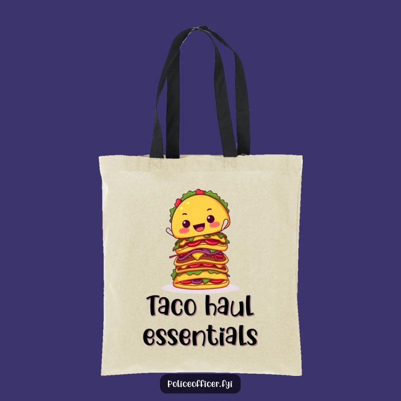 Funny Taco Balancing Tote Bag: Carry Your Laughs and Essentials in Style
